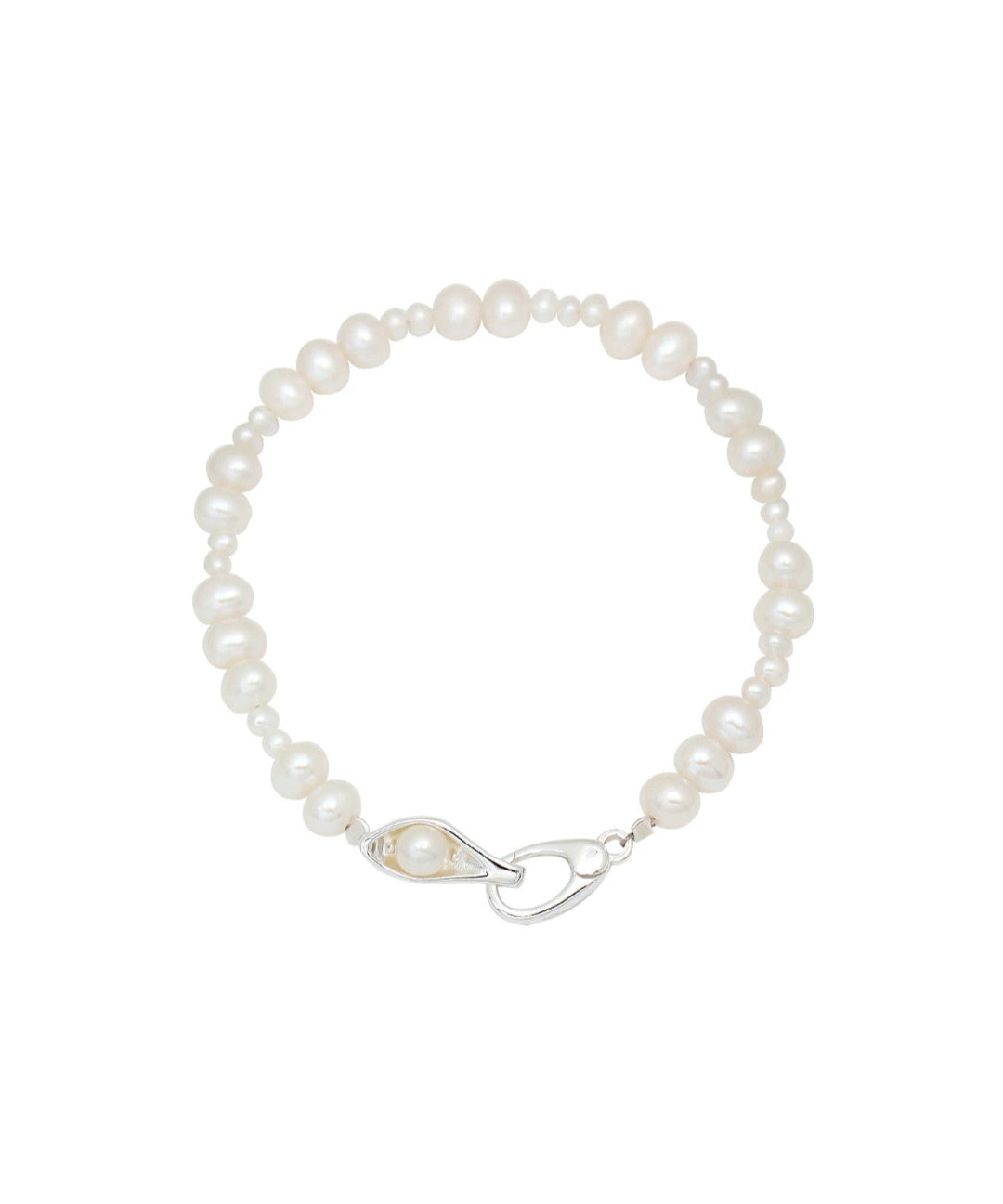 Bean Pod Irregular Freshwater Pearl Beaded Bracelet gembea jewelry