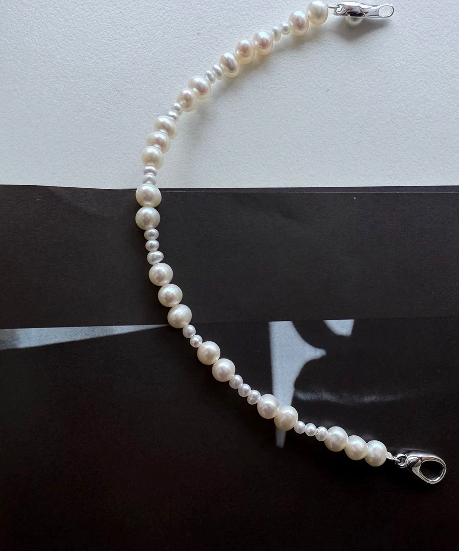 Bean Pod Irregular Freshwater Pearl Beaded Bracelet gembea jewelry