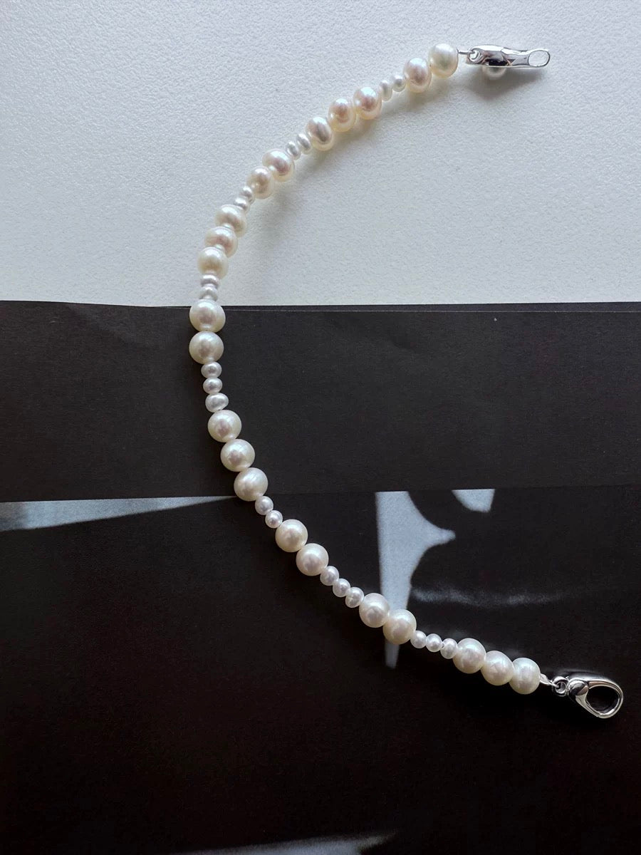 Bean Pod Irregular Freshwater Pearl Beaded Bracelet gembea jewelry