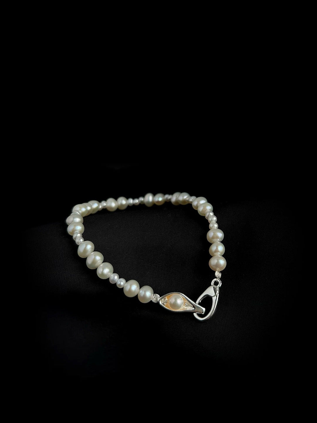 Bean Pod Irregular Freshwater Pearl Beaded Bracelet gembea jewelry
