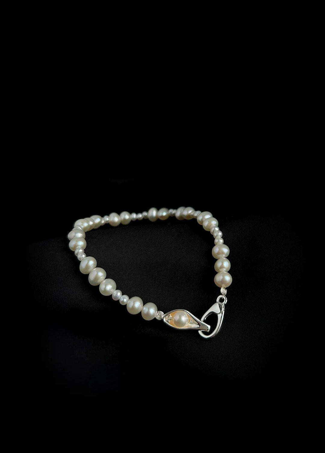Bean Pod Irregular Freshwater Pearl Beaded Bracelet gembea jewelry
