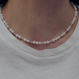 Bean Pod Irregular Freshwater Pearl Beaded Necklace gembea jewelry