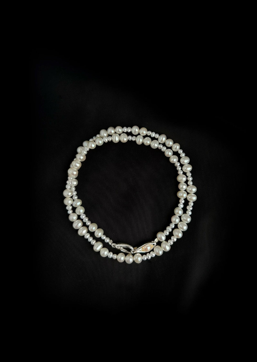 Bean Pod Irregular Freshwater Pearl Beaded Necklace gembea jewelry
