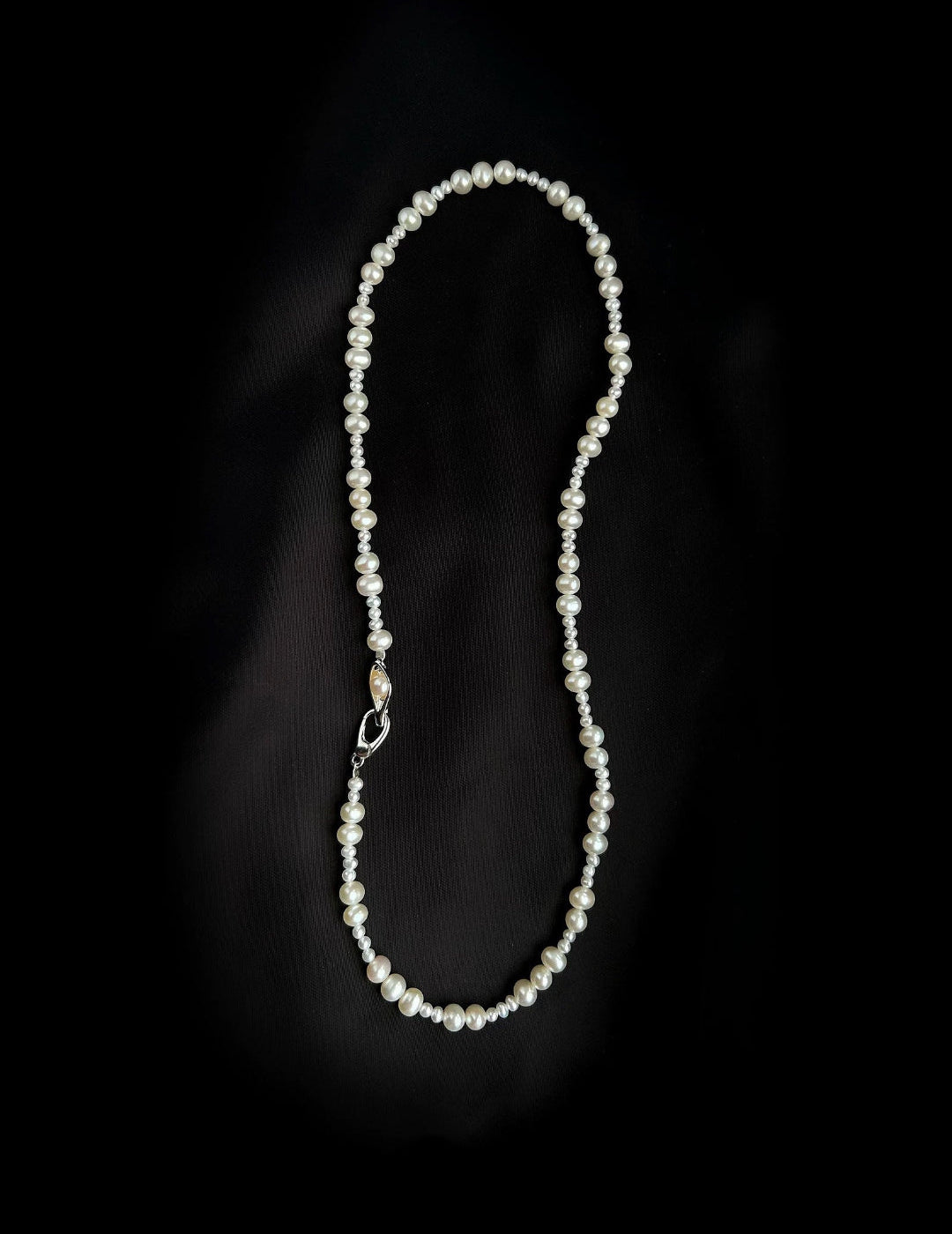Bean Pod Irregular Freshwater Pearl Beaded Necklace gembea jewelry