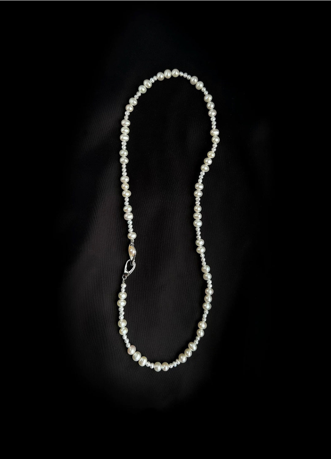 Bean Pod Irregular Freshwater Pearl Beaded Necklace gembea jewelry