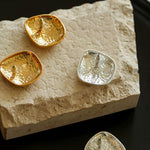 Irregular Brushed Stud Earrings - Gembea Jewelry