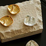Irregular Brushed Stud Earrings - Gembea Jewelry