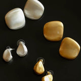 Irregular Brushed Stud Earrings - Gembea Jewelry