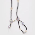 Black Round Tube Freshwater Pearl Necklace gembea jewelry