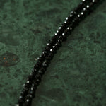 Black Spinel Petal Baroque Pearl Necklace-Gembea Jewelry