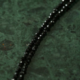 Black Spinel Petal Baroque Pearl Necklace-Gembea Jewelry