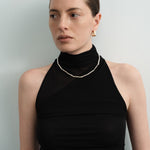 Blossom Vintage Gold Square Hoop Earrings gembea jewelry