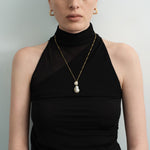 Blossom Vintage Gold Square Hoop Earrings gembea jewelry