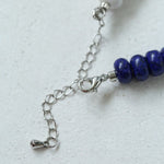 Blue Ocean Natural Stone Beaded Necklace gembea jewelry