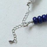 Blue Ocean Natural Stone Beaded Necklace gembea jewelry