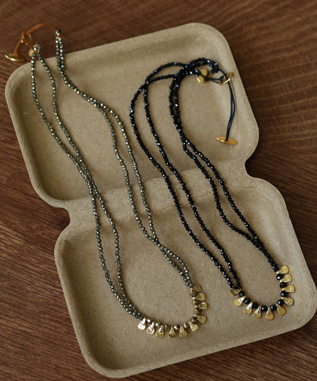 Bohemian Soulbound Double-Layer Gemstone Necklace gembea jewelry