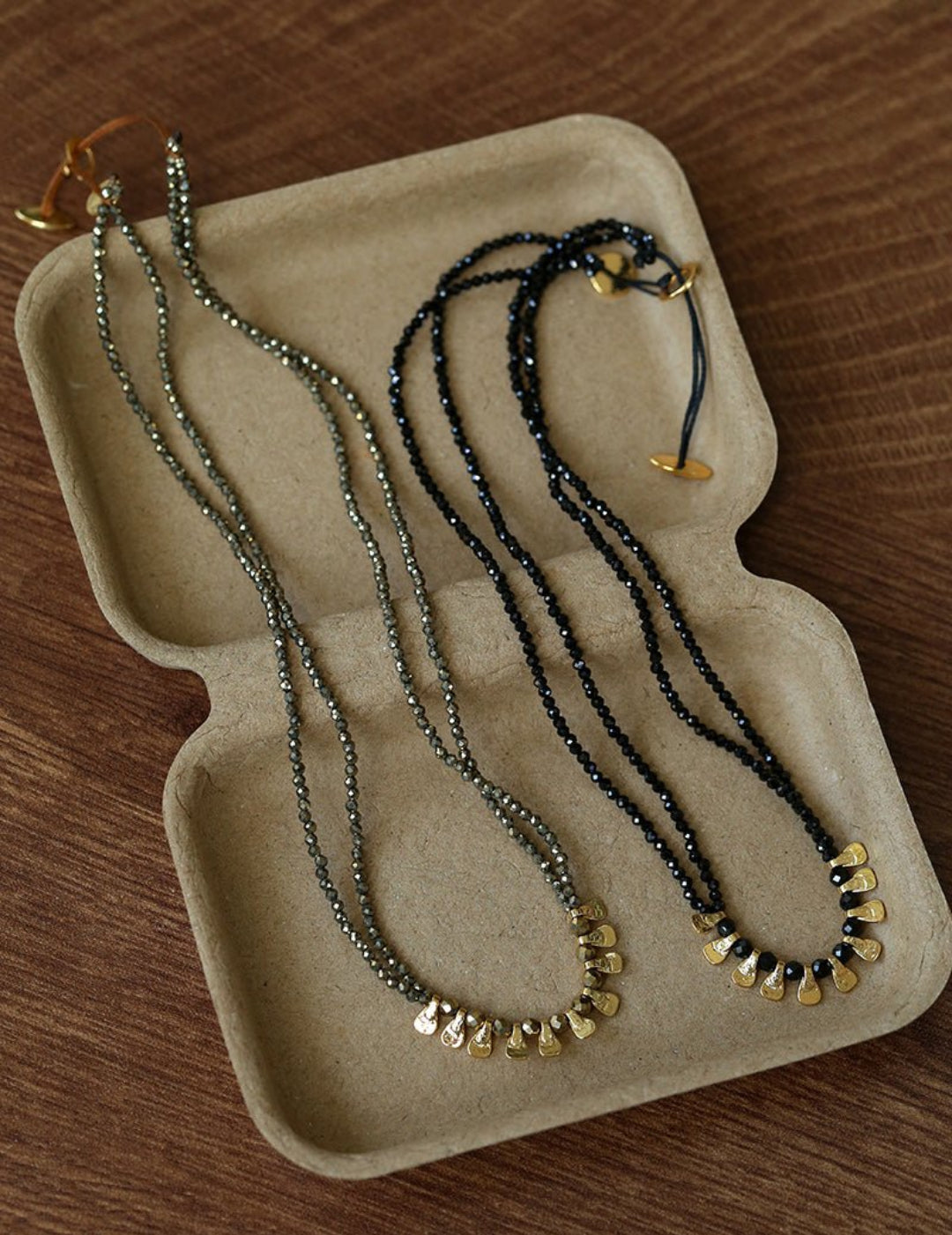 Bohemian Soulbound Double-Layer Gemstone Necklace gembea jewelry