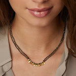 Bohemian Soulbound Double-Layer Gemstone Necklace gembea jewelry