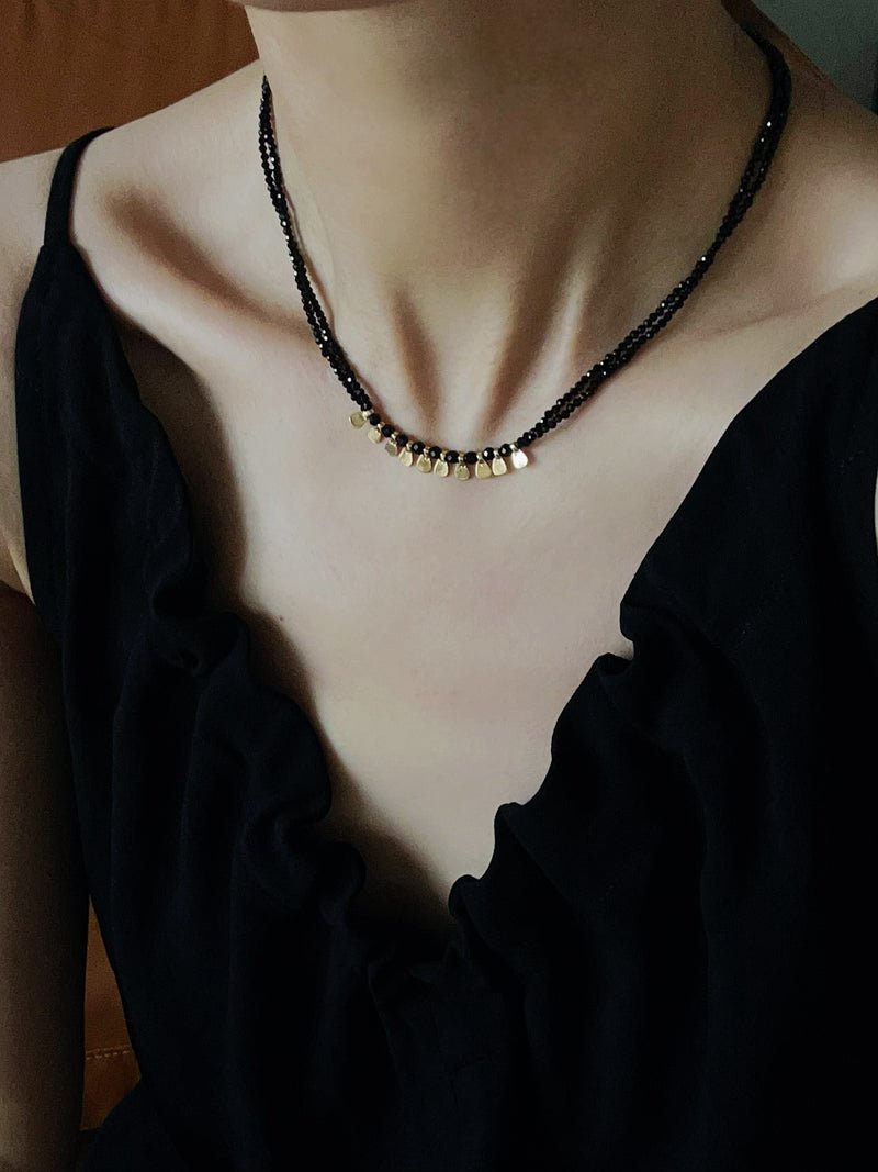 Bohemian Soulbound Double-Layer Gemstone Necklace gembea jewelry