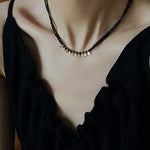 Bohemian Soulbound Double-Layer Gemstone Necklace gembea jewelry