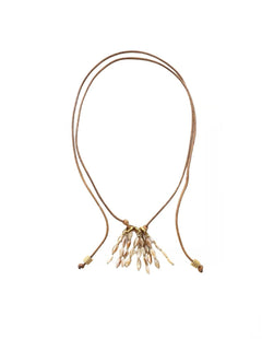 Boho Style Shell Tassel Pendant Necklace gembea jewelry
