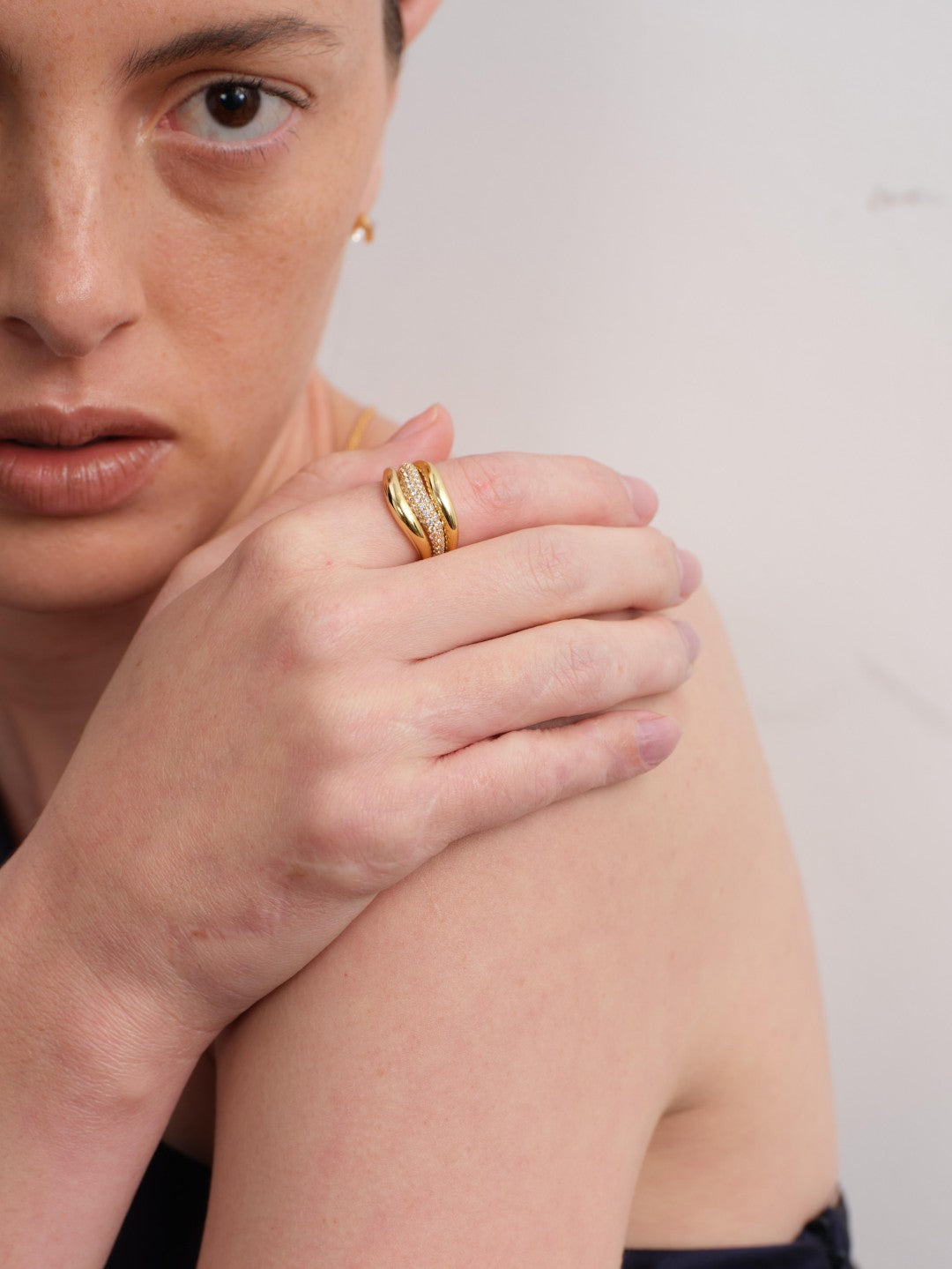 Burger Stack Lab-grown Diamond Ring gembea jewelry