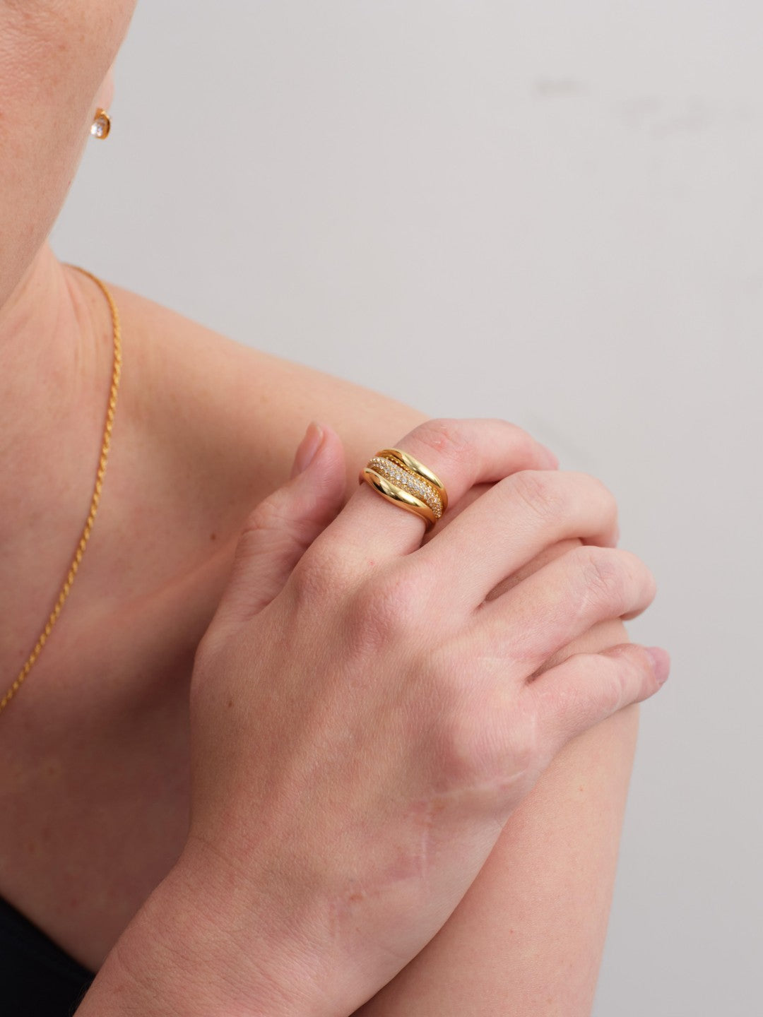 Burger Stack Lab-grown Diamond Ring gembea jewelry