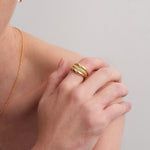 Burger Stack Lab-grown Diamond Ring gembea jewelry