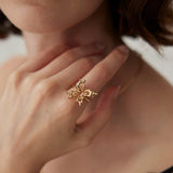 Butterfly Style 18K Gold Plated Rings - Gembea Jewelry