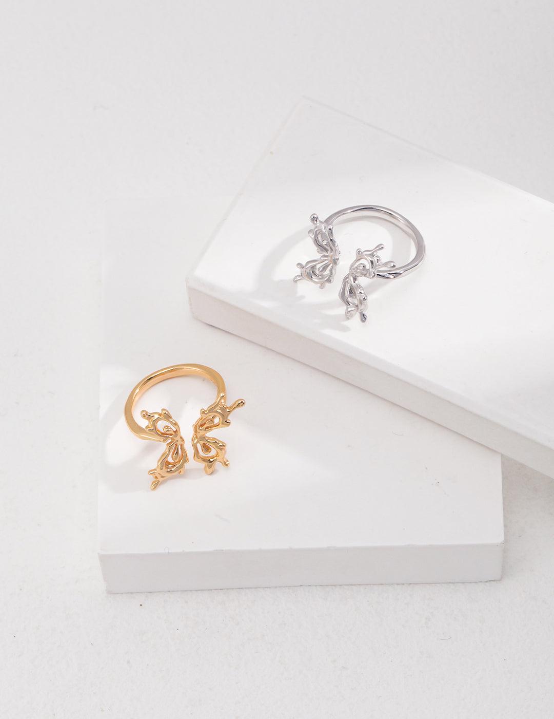 Butterfly Style 18K Gold Plated Rings - Gembea Jewelry