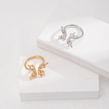 Butterfly Style 18K Gold Plated Rings - Gembea Jewelry