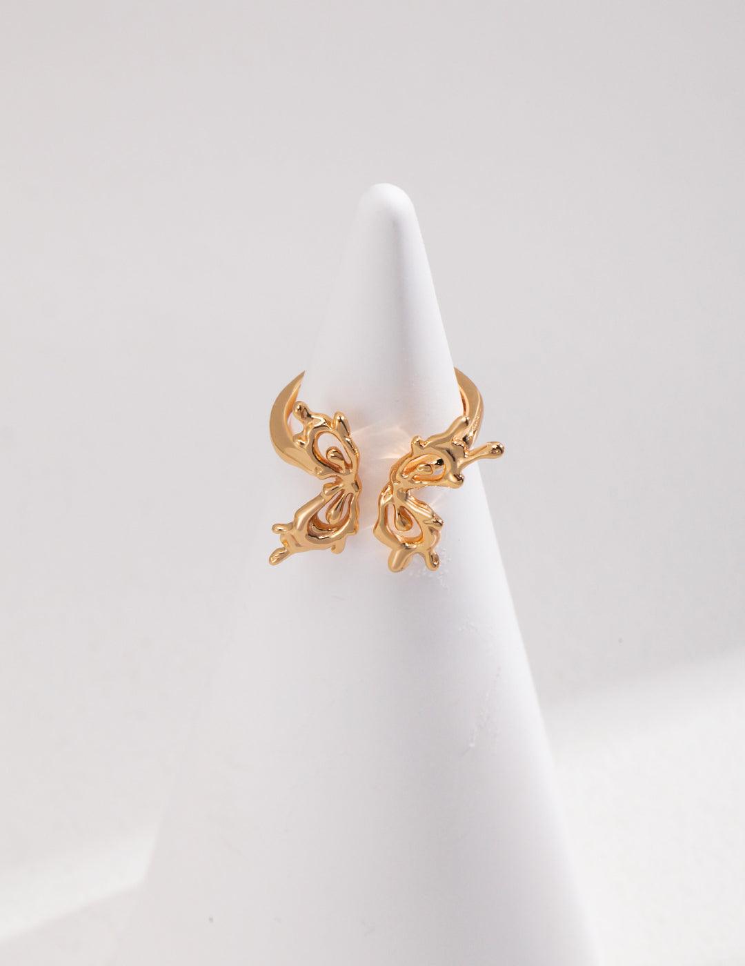 Butterfly Style 18K Gold Plated Rings - Gembea Jewelry