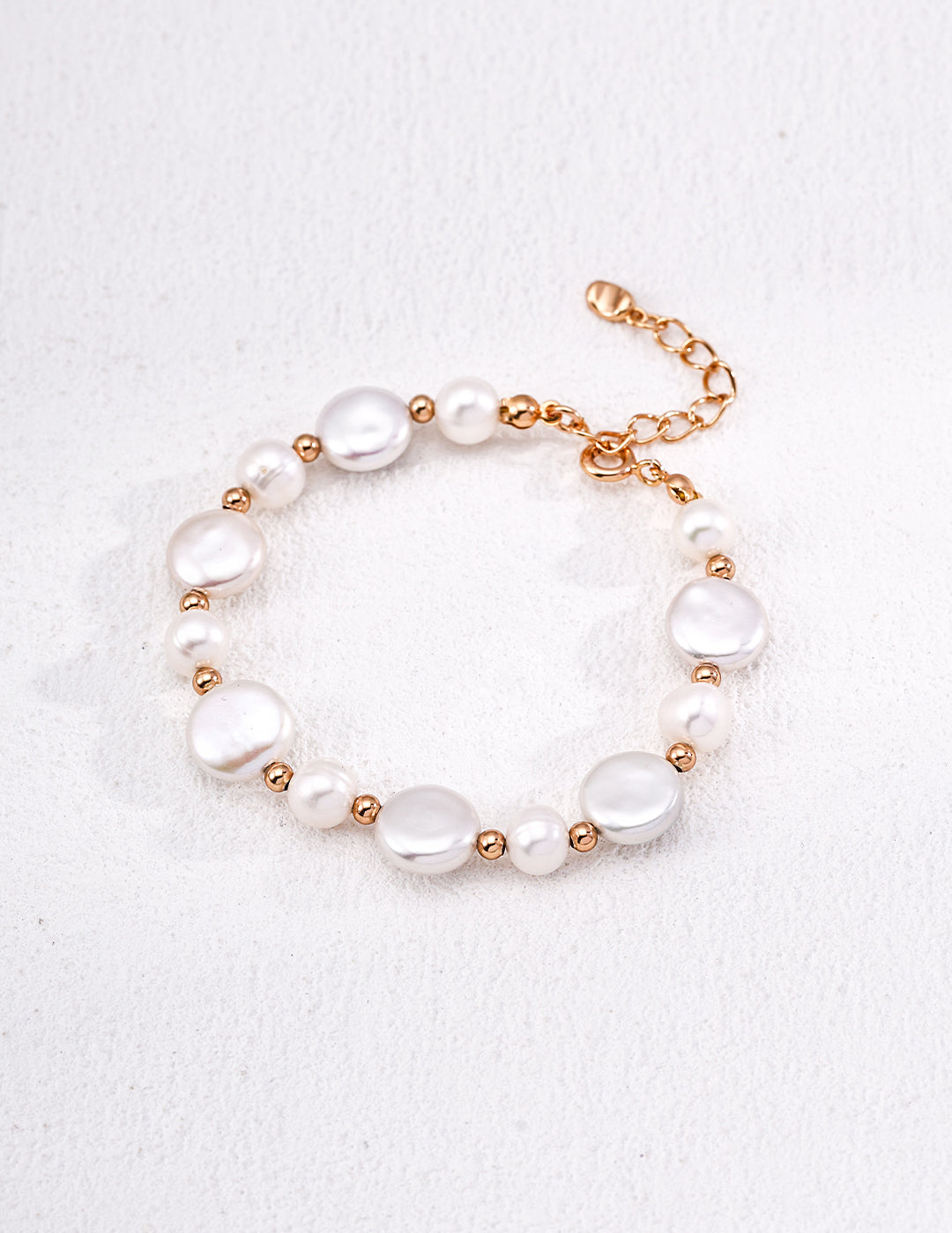 Baroque Button Pearl Bracelet-Gembea Jewelry