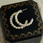 Natural Freshwater Pearl Earrings French Classic - Gembea Jewelry