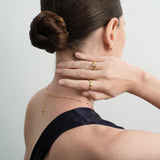 Celestial Bead 5A Zircon Open Ring GEMBEA JEWELRY