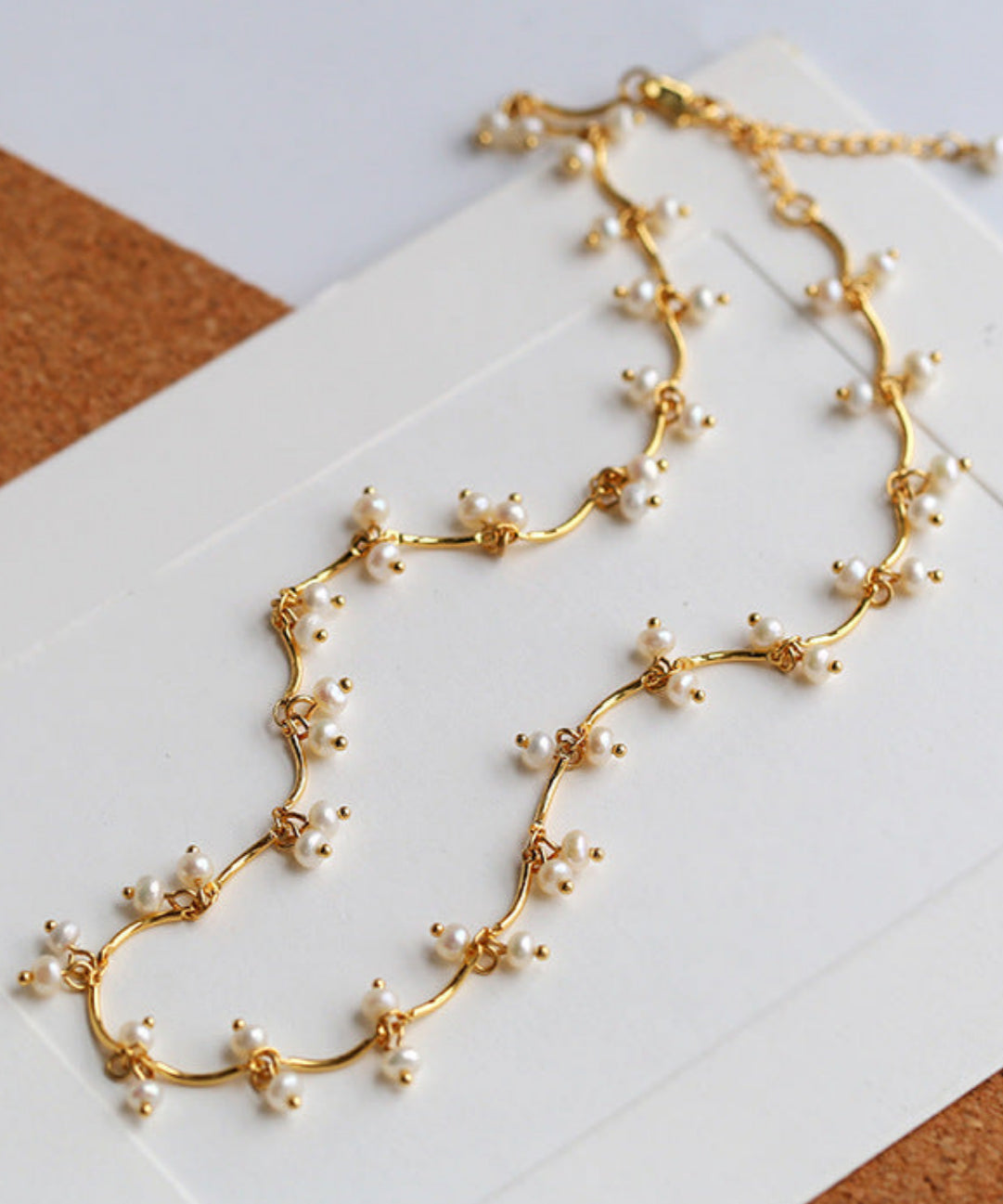 Cherry Freshwater Pearl Necklace-Gembea Jewelry