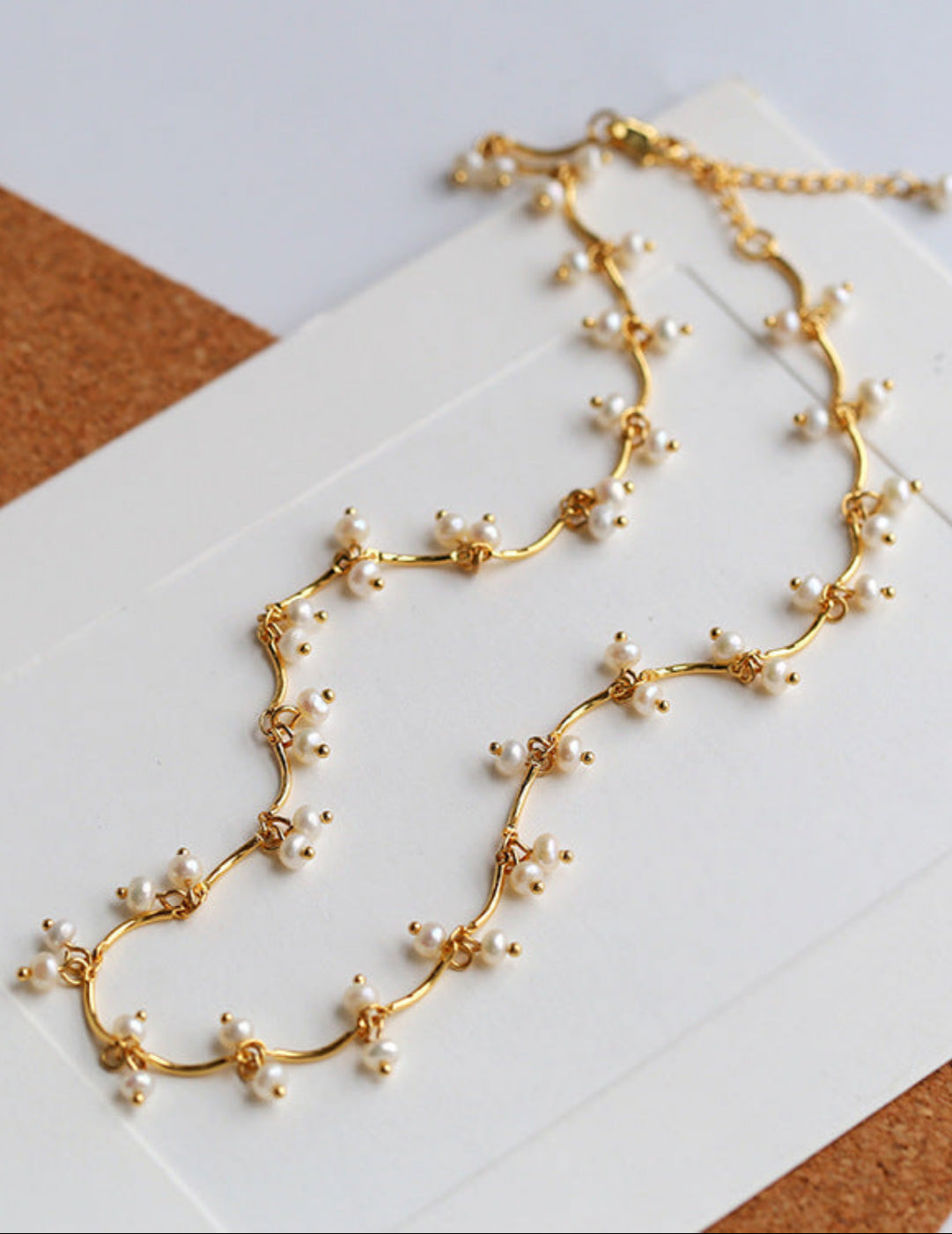 Cherry Freshwater Pearl Necklace-Gembea Jewelry