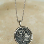 Classic Alexander Silver Coin Plus Necklace gembea jewelry