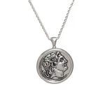 Classic Alexander Silver Coin Plus Necklace gembea jewelry
