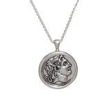 Classic Alexander Silver Coin Plus Necklace gembea jewelry