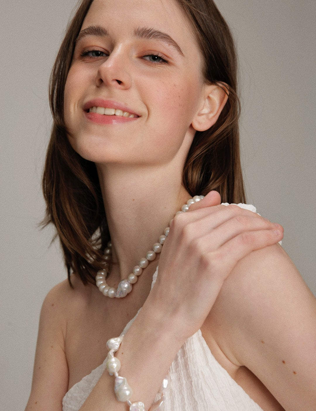 Gembea Jewelry Baroque Pearl Beaded Bracelet