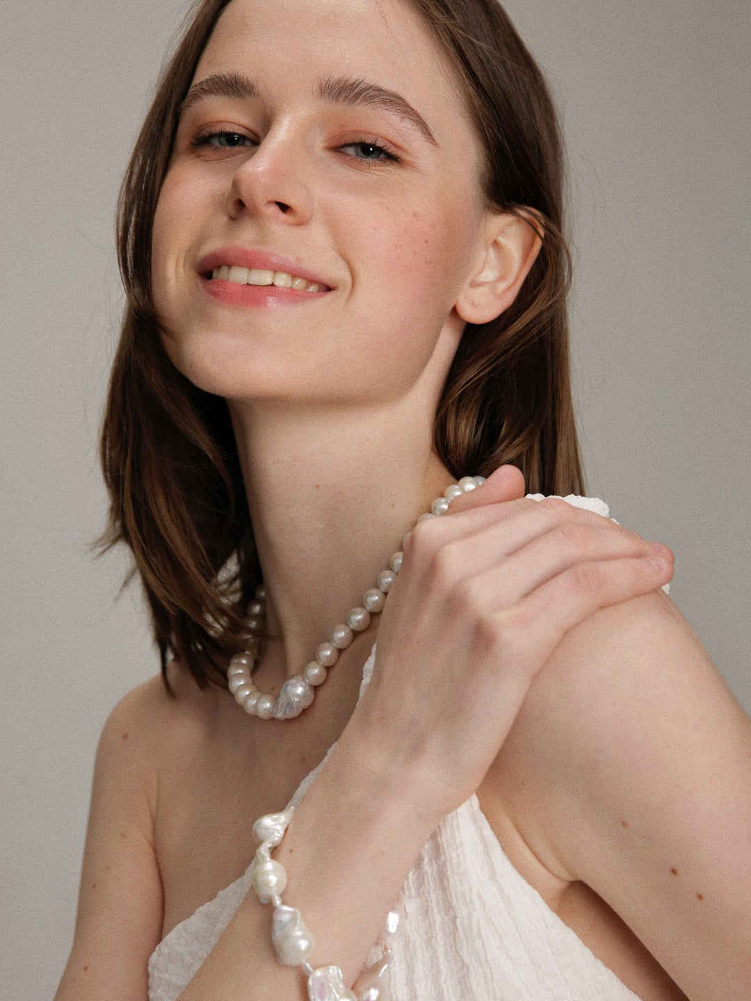 Gembea Jewelry Baroque Pearl Beaded Bracelet