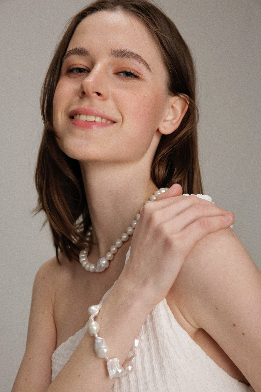 Gembea Jewelry Baroque Pearl Beaded Bracelet