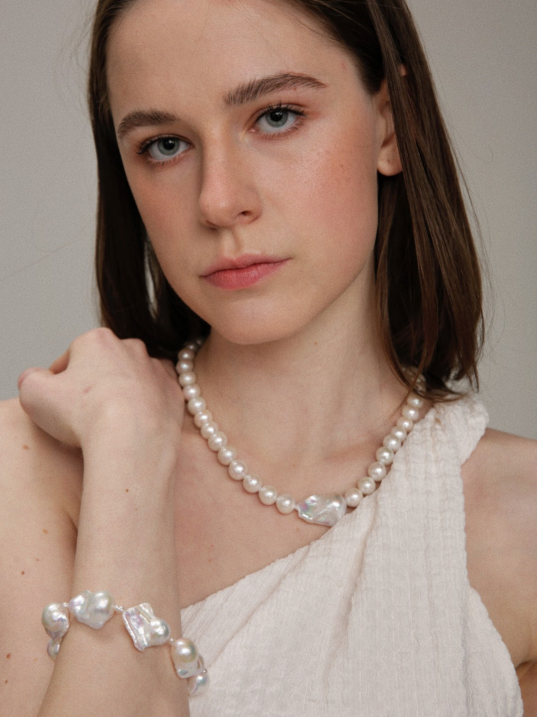 Gembea Jewelry Baroque Pearl Beaded Bracelet