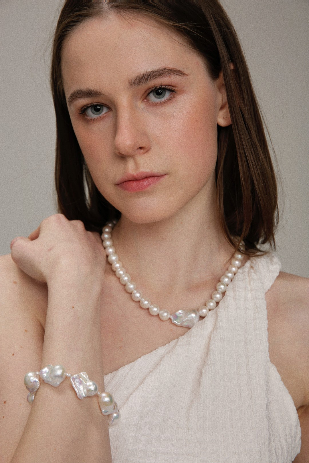 Gembea Jewelry Baroque Pearl Beaded Bracelet
