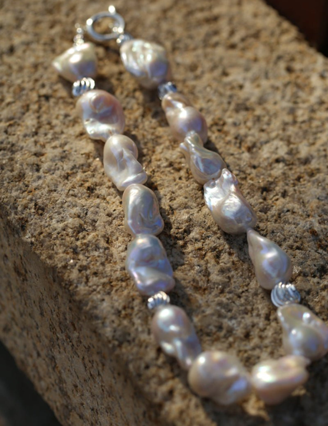 Classic Elegant Baroque Pearl Beaded Choker Necklace gembea jewelry