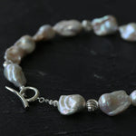 Classic Elegant Baroque Pearl Beaded Choker Necklace gembea jewelry