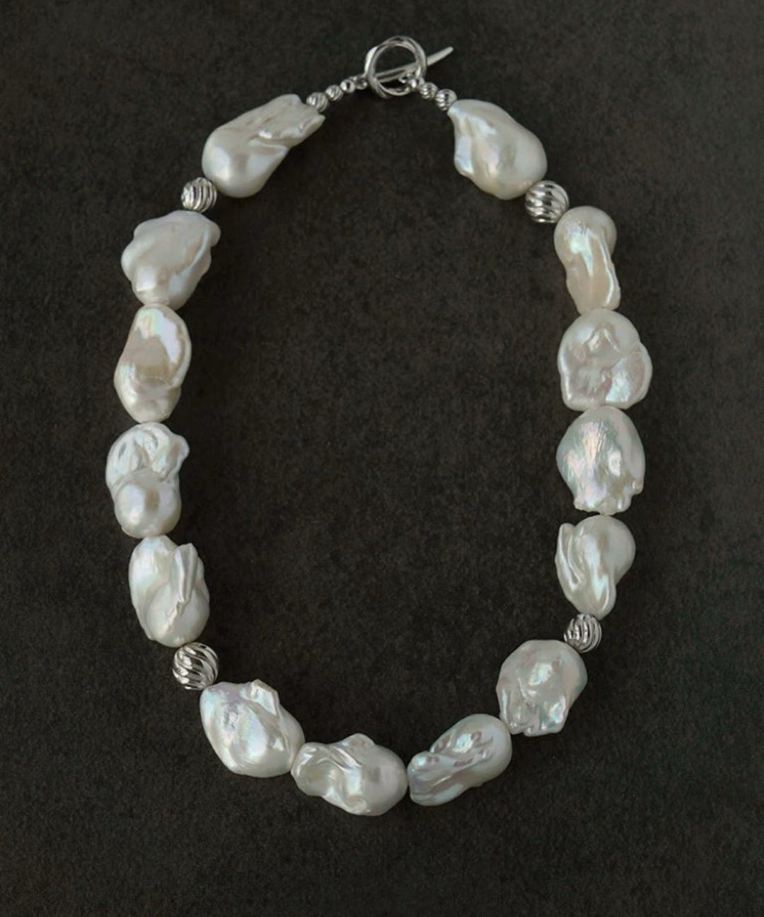 Classic Elegant Baroque Pearl Beaded Choker Necklace gembea jewelry