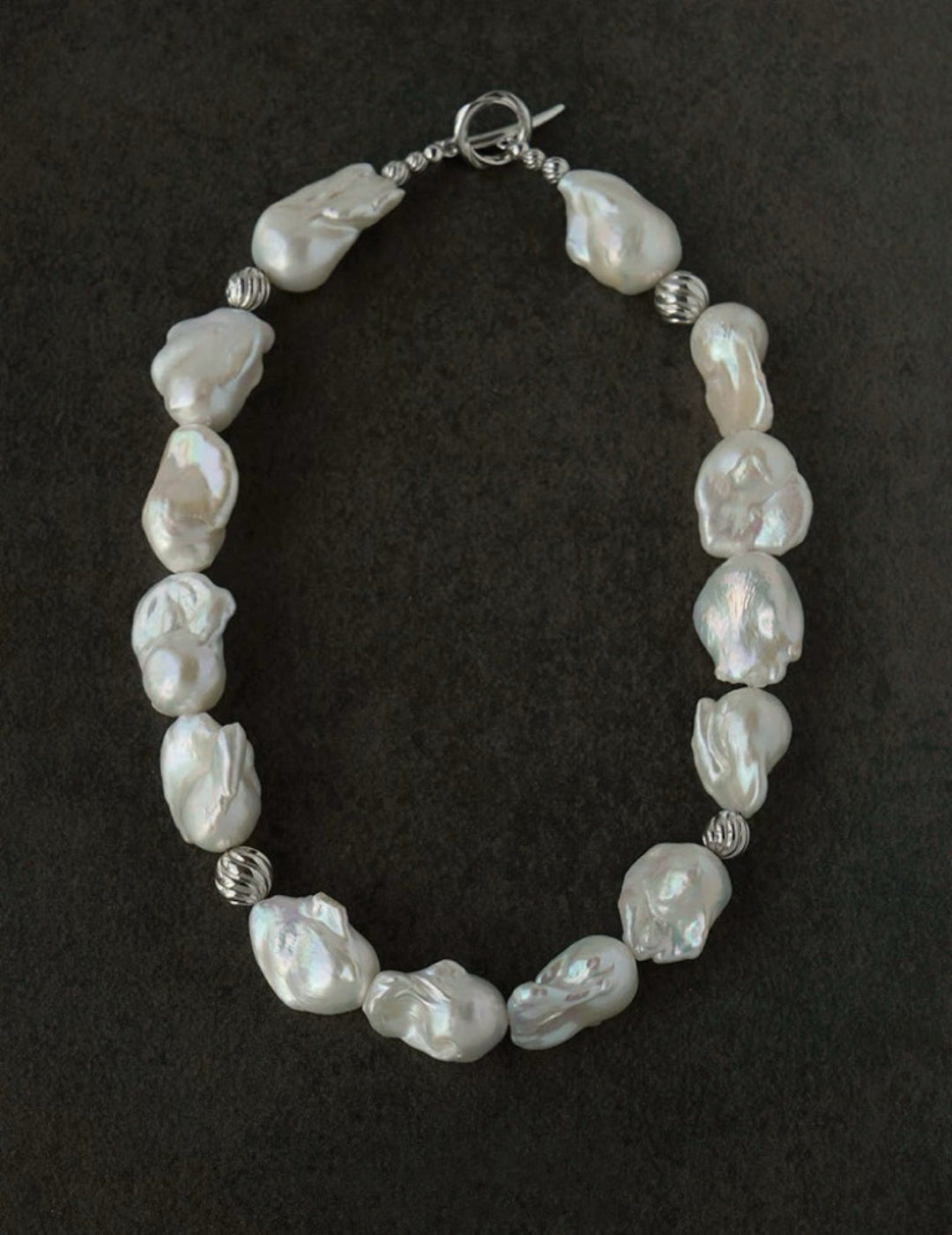 Classic Elegant Baroque Pearl Beaded Choker Necklace gembea jewelry