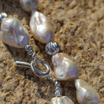Classic Elegant Baroque Pearl Beaded Choker Necklace gembea jewelry
